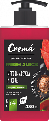 Гель для душа «CREMA» Мякоть арбуза и Соль